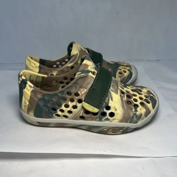 PLAE Mimo Sneakers Slip On Shoes Camo Green Yellow Toddler Boys 10 - Picture 5 of 8
